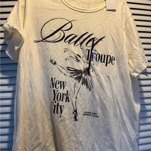 Zoe + Liv Light Cream Scoop Neck Tee